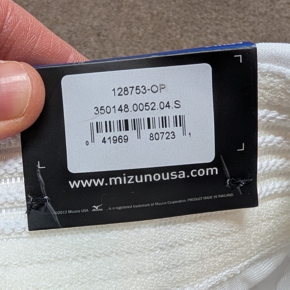 MIZUNO (Men's small) White Baseball Pants with Blue Stripe NWT - Picture 5 of 8